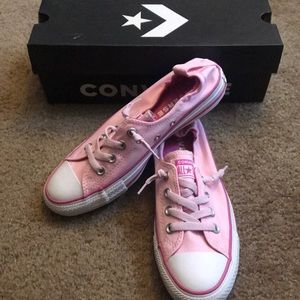 Converse Shoreline Pink Slip Ons
